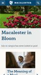 Mobile Screenshot of macalester.edu