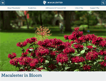 Tablet Screenshot of macalester.edu